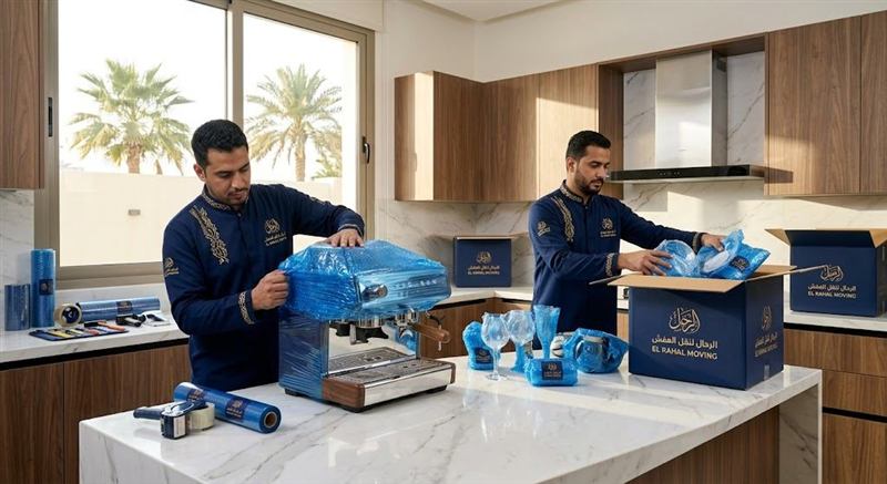 نجار متخصص يفك خزانة ملابس قبل نقل العفش — حي غليل