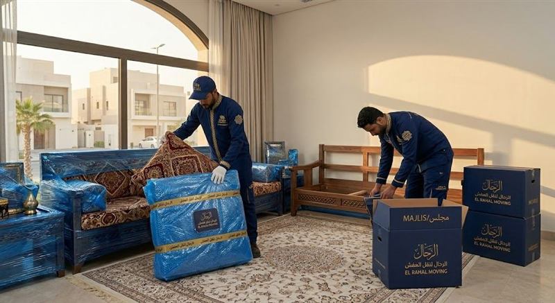 فريق الرحال يُنجز عملية نقل عفش شقة 3 غرف في جدة — حي أم السلم