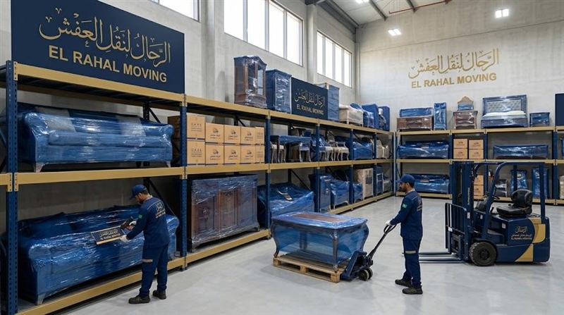 تغليف المرايا الكبيرة بالكرتون المضلع قبل نقل العفش — حي أم السلم